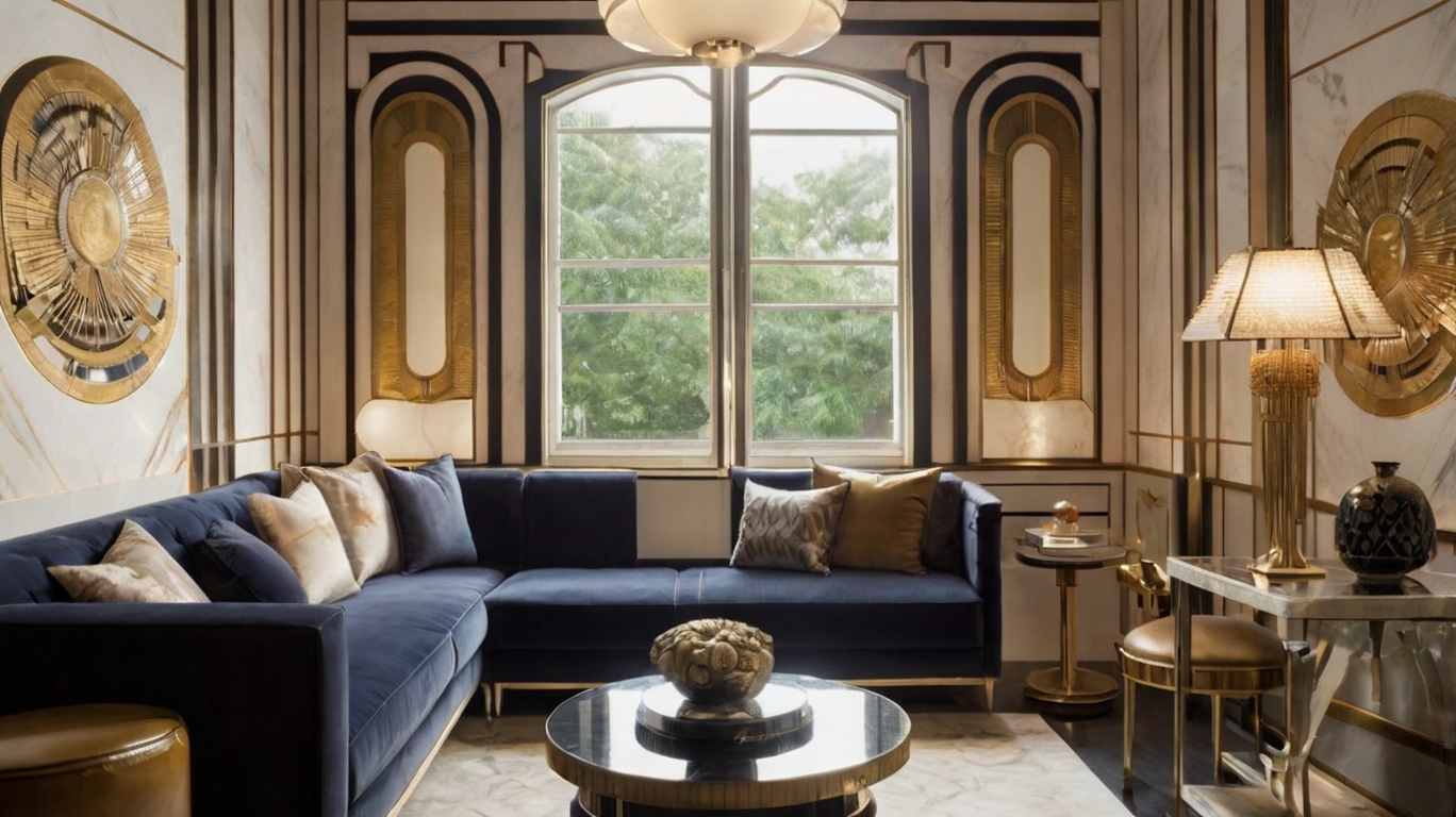 A elegância atemporal do Art Deco, um ícone de design e arquitetura do século XX, que continua a inspirar com suas formas geométricas e luxo.
